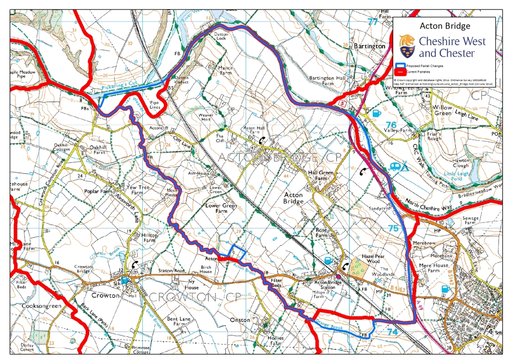 CWAC Boundaries Map 2014