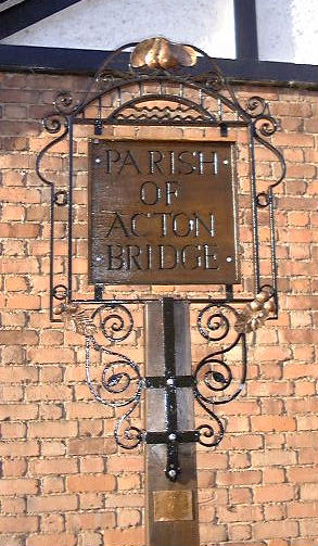 Village hall sign