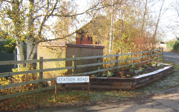 Gardening near Acton Bridge Station