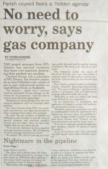 Copyright Northwich Guardian 2007